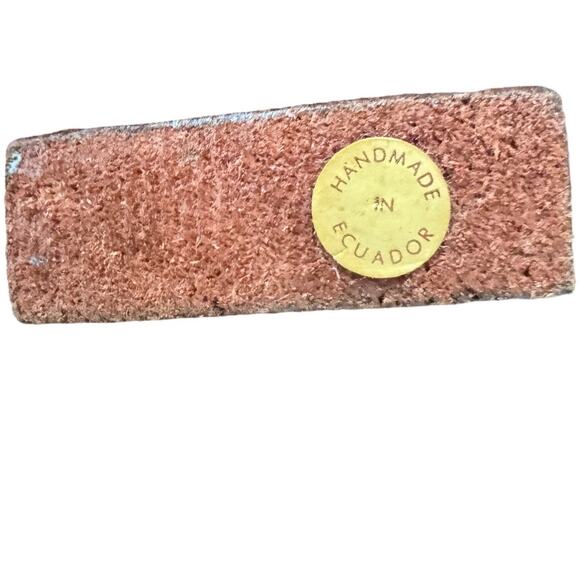 Hand Carved Wood Llama Figurine Handmade in Ecuador 3” Folk Art Alpaca Statue - Picture 5 of 7